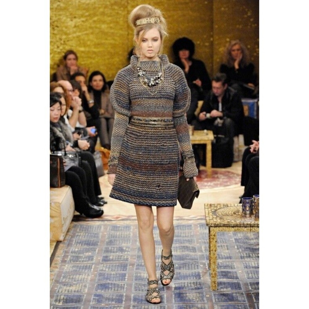 CHANEL 11A Pre-Fall 2011 Paris-Byzantine Knit Sweater, FR 38, US 6